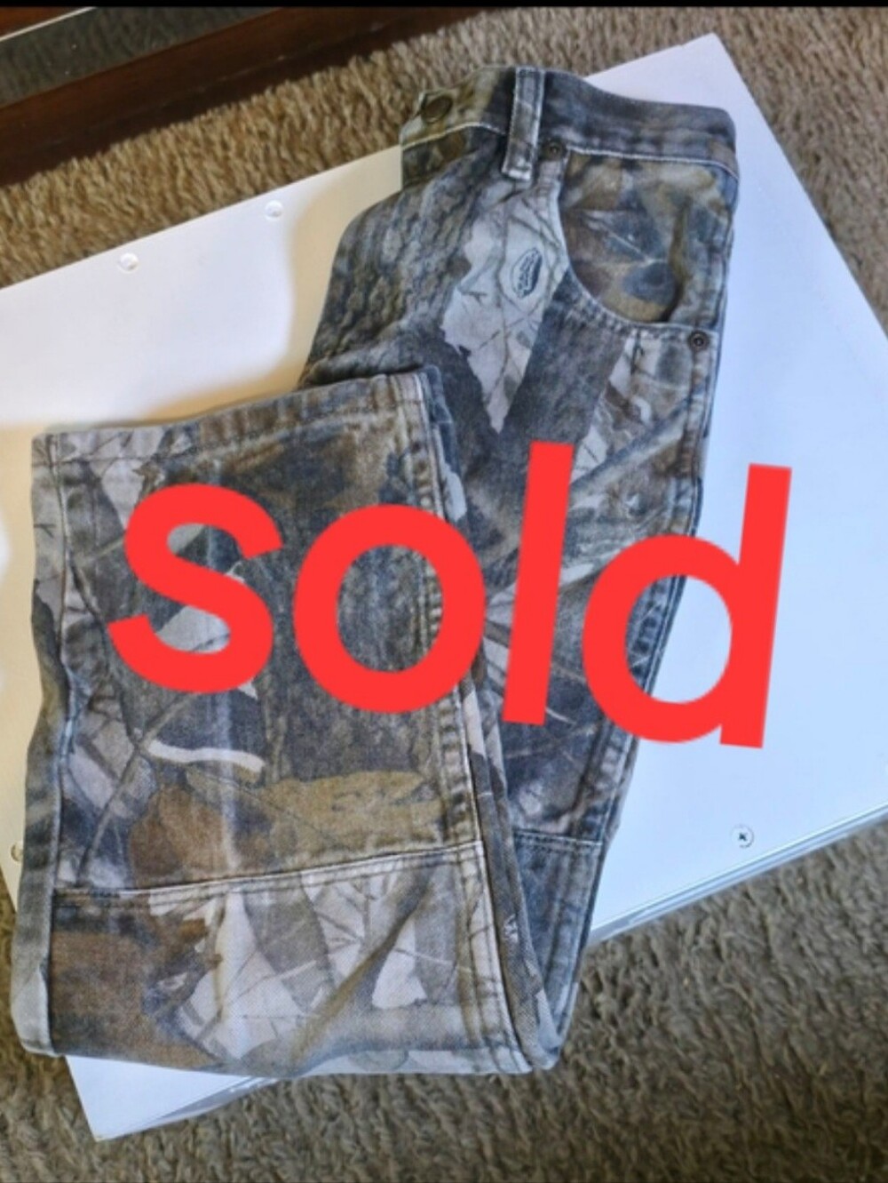 Camouflage Pattern Men’s Jeans - Neutral Camo